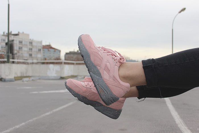puma trinomic rose poudre puma trinomic rose poudre